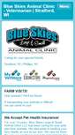 Mobile Screenshot of blueskiesanimalclinic.com